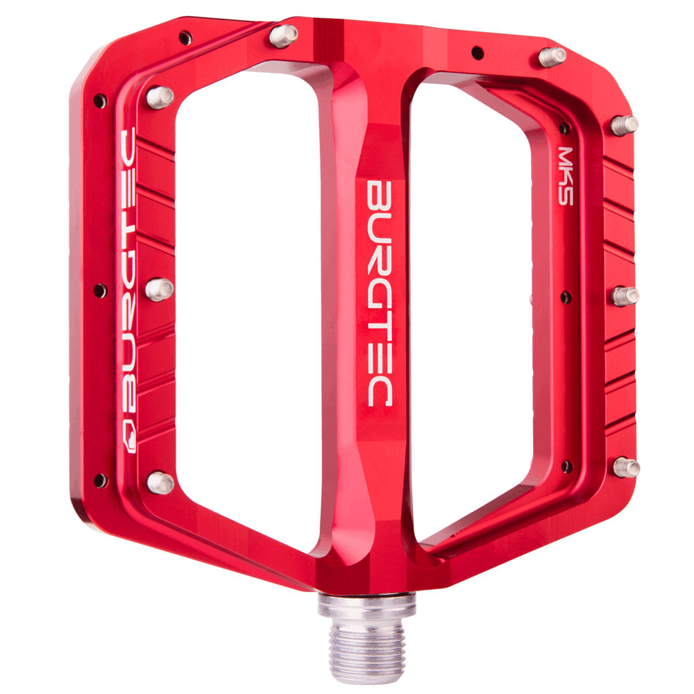 uPRISE Bikes Burgtec Penthouse MK5 Flat MTB Pedals - Race Red | Price match, 365 day return s, 18-Month Warranty, Finance Available & Free UK Delivery