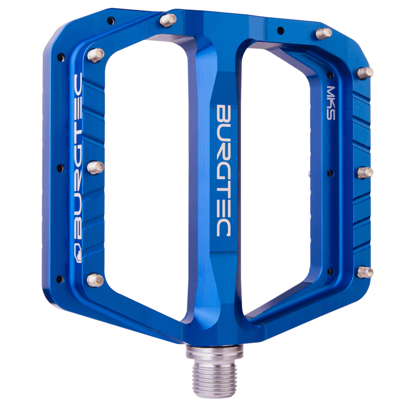 Burgtec Penthouse MK5 Flat MTB Pedals - Deep Blue