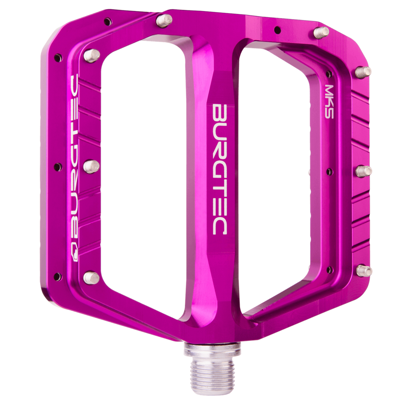 Burgtec Penthouse MK5 Flat MTB Pedals - Purple Rain