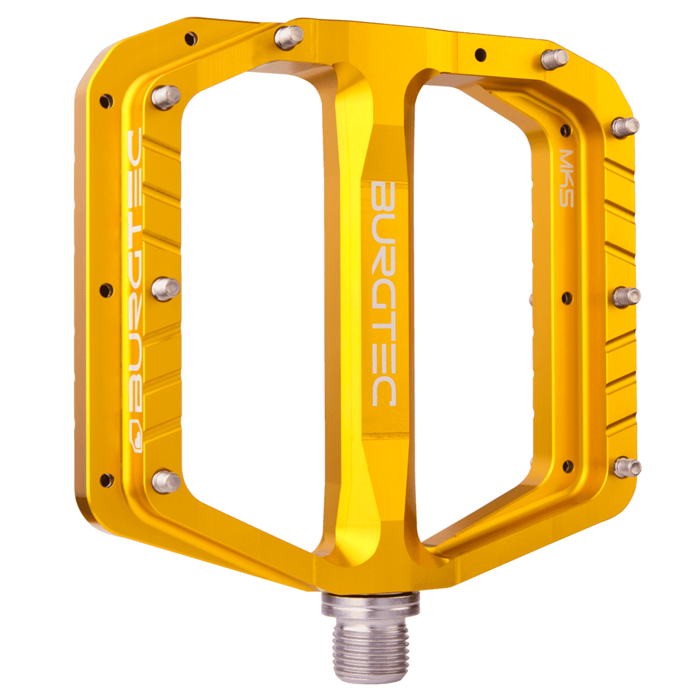 uPRISE Bikes Burgtec Penthouse MK5 Flat MTB Pedals - Burgtec Bullion Gold | Price match, 365 day return s, 18-Month Warranty, Finance Available & Free UK Delivery
