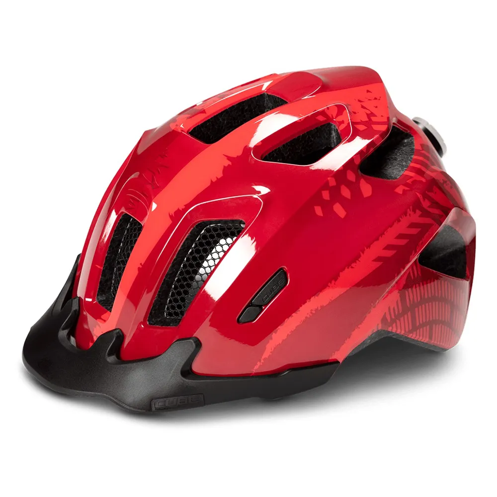 uPRISE Bikes Cube Ant Kids Helmet - Red Splash | Price match, 365 day return s, 18-Month Warranty, Finance Available & Free UK Delivery