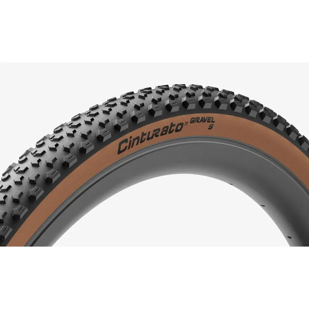 uPRISE Bikes Pirelli Cinturato Gravel S Classic 700c Gravel Tyre - Black/Tan | Price match, 365 day return s, 18-Month Warranty, Finance Available & Free UK Delivery
