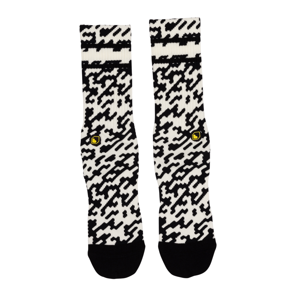 uPRISE Bikes Burgtec Everyday Crew Patterned Sock - Zaggo | Price match, 365 day returns, 18-Month Warranty, Finance Available & Free UK Delivery