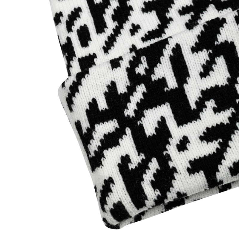 Burgtec Zaggo Beanie - Black/White-1