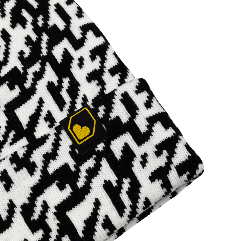 Burgtec Zaggo Beanie - Black/White-2
