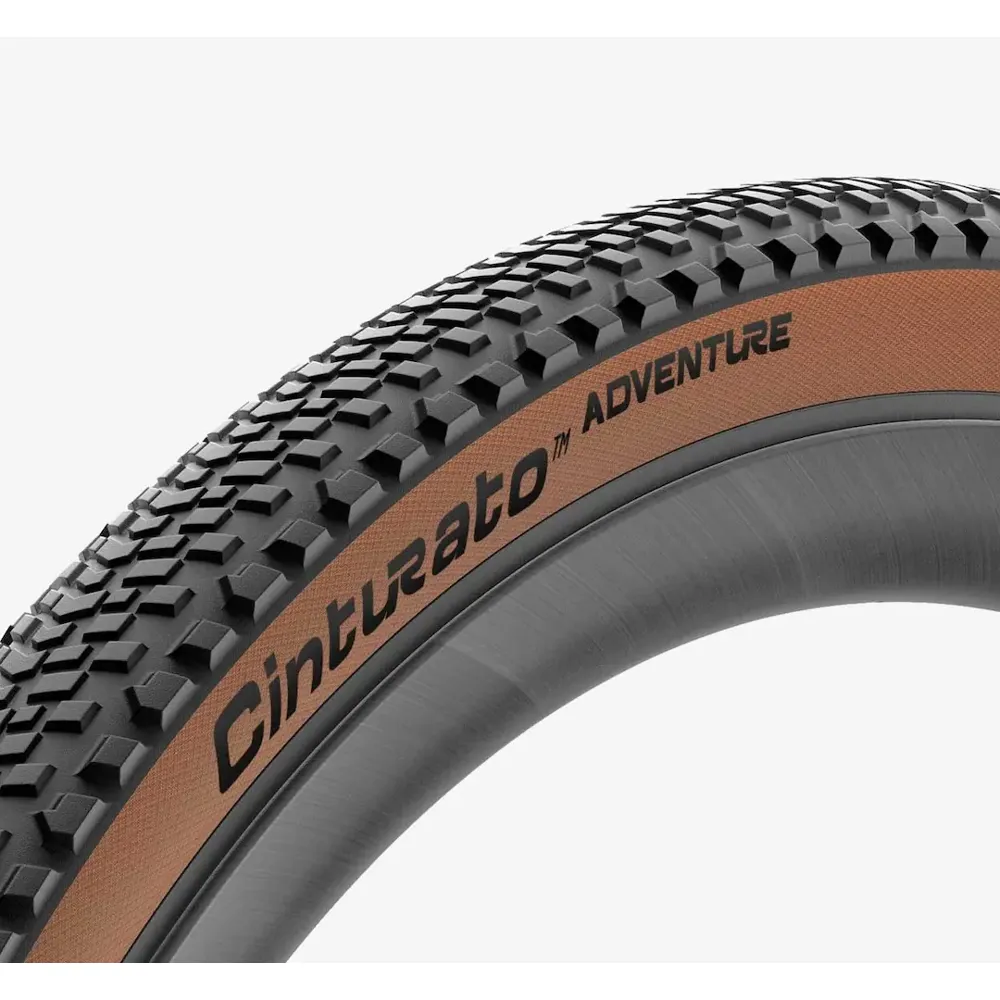 uPRISE Bikes Pirelli Cinturato Adventure Tubeless Ready 700c Gravel Tyre -Black/Tan | Price match, 365 day return s, 18-Month Warranty, Finance Available & Free UK Delivery