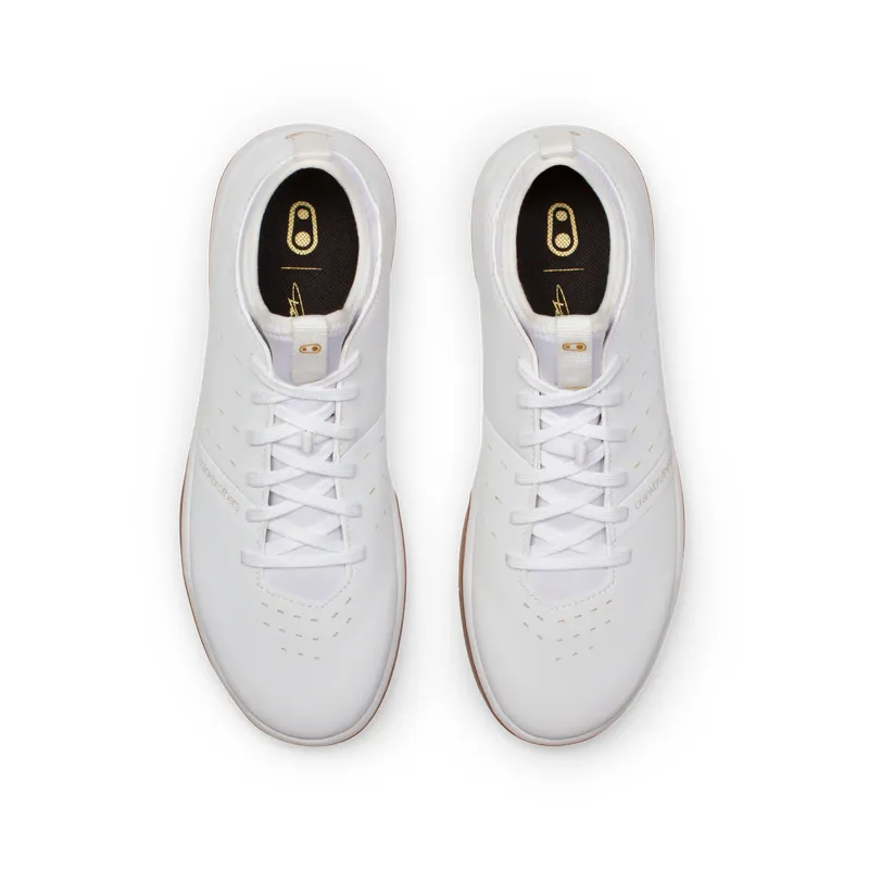 Crank Brothers Stamp Street MTB Flat Shoes - White/Gold-12