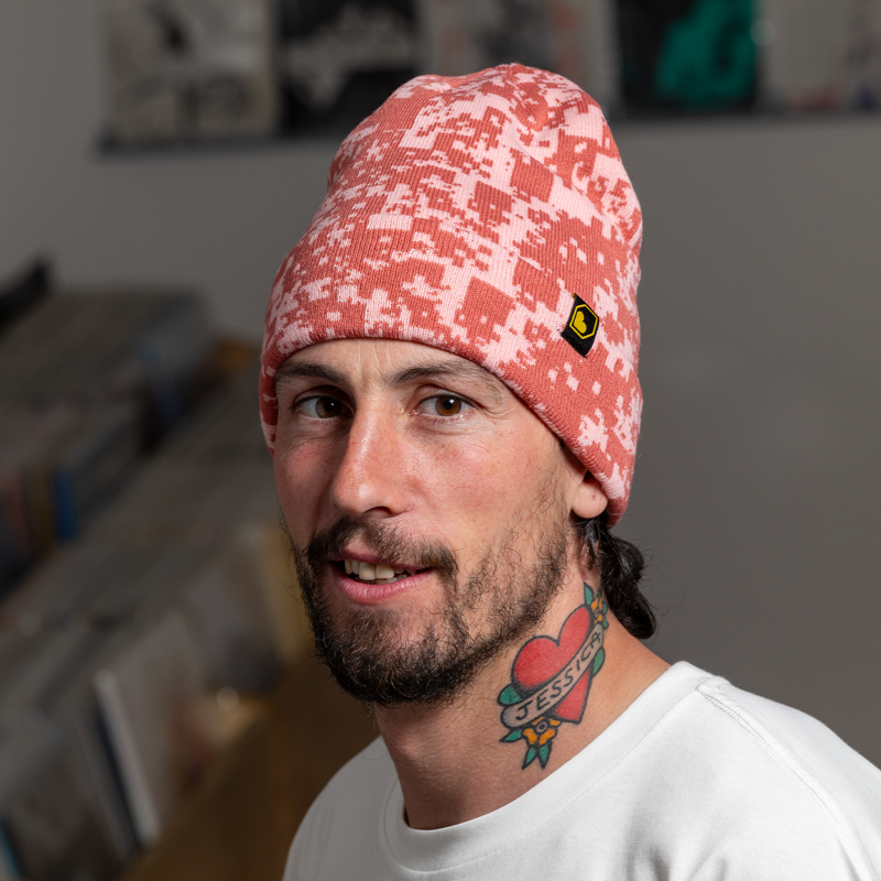 Burgtec Rizz Beanie - Cranberry-4