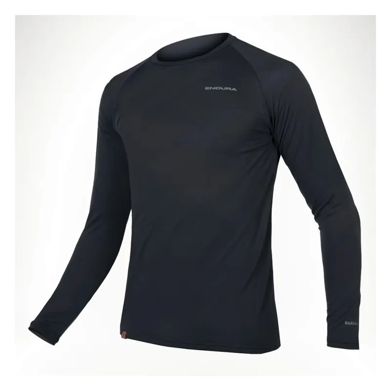 Endura BaaBaa Blend Men's Long Sleeve Base Layer - Grey
