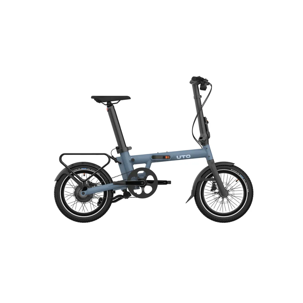 uPRISE Bikes Uto Morning Pro16 2026 Folding Electric Bike - Mineral Blue | Price match, 365 day return s, 18-Month Warranty, Finance Available & Free UK Delivery