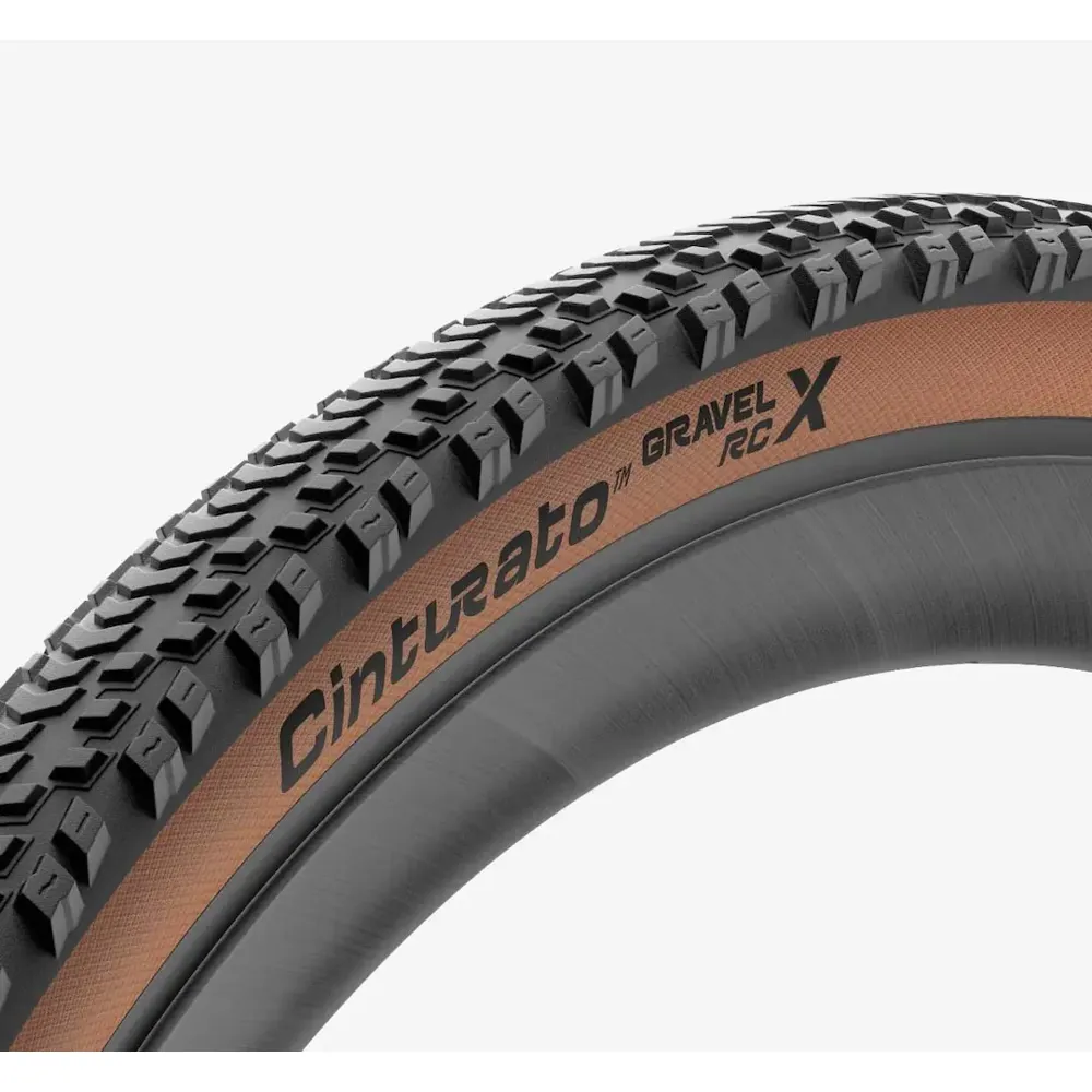 uPRISE Bikes Pirelli Cinturato Gravel RC X SpeedGrip 700c Gravel Tyre - Black/Tan | Price match, 365 day return s, 18-Month Warranty, Finance Available & Free UK Delivery