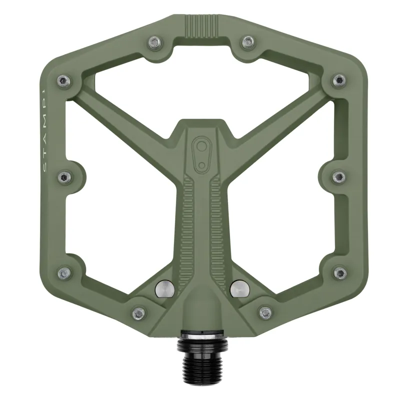 Crank Brothers Stamp 1 Gen 2 MTB Flat Pedals - Green-1