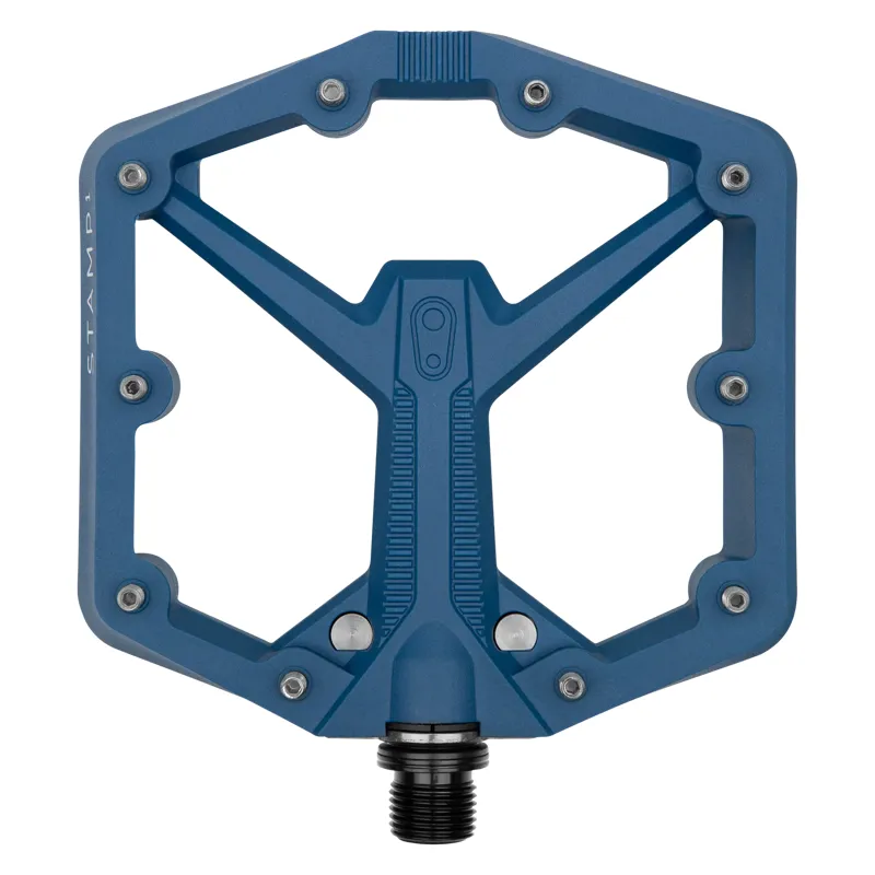 Crank Brothers Stamp 1 Gen 2 MTB Flat Pedals - Navy-1