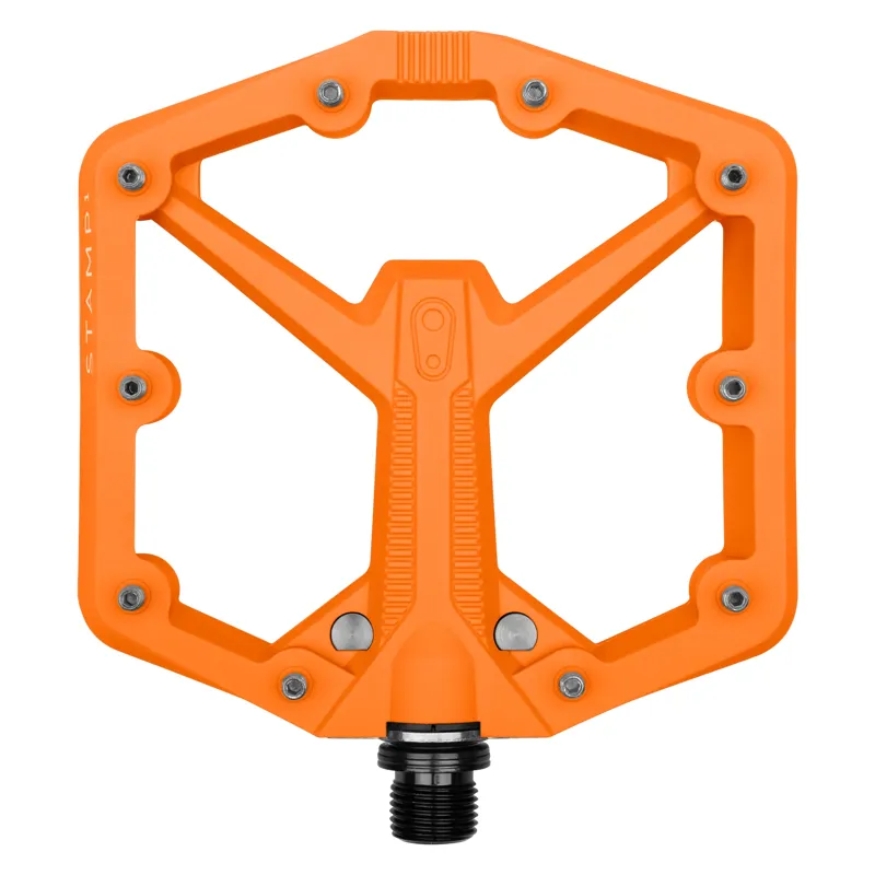 Crank Brothers Stamp 1 Gen 2 MTB Flat Pedals - Orange-1