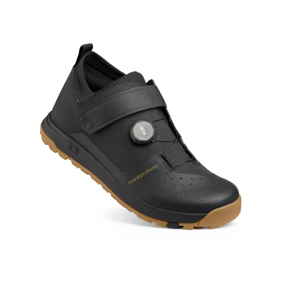 uPRISE Bikes Crank Brothers Stamp Trail Boa MTB Flat Shoes - Black/Gold | Price match, 365 day return s, 18-Month Warranty, Finance Available & Free UK Delivery