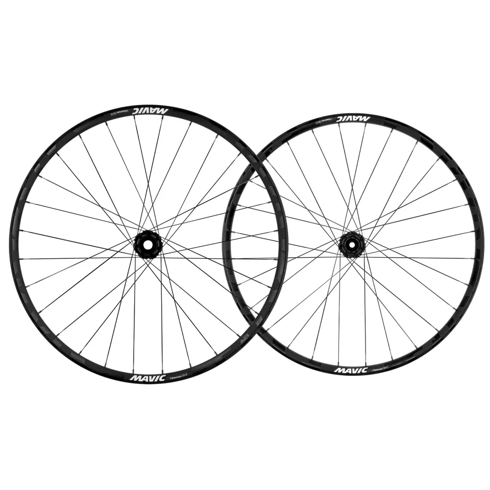 uPRISE Bikes Mavic Deemax DH 6 Bolt Mullet MTB Wheelset - Black | Price match, 365 day returns, 18-Month Warranty, Finance Available & Free UK Delivery
