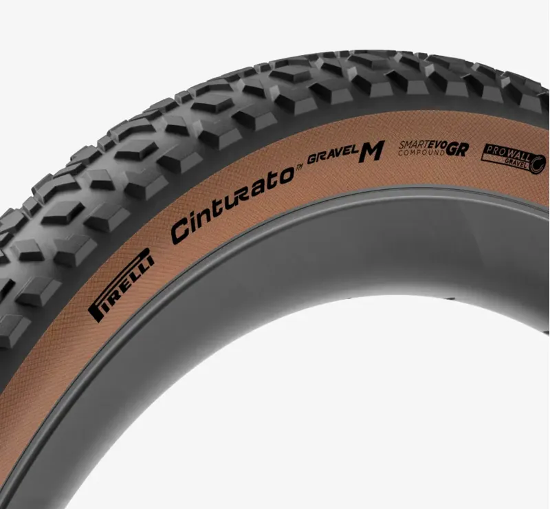 Pirelli Cinturato Gravel M High Performance Black Gravel Tyre - Tan