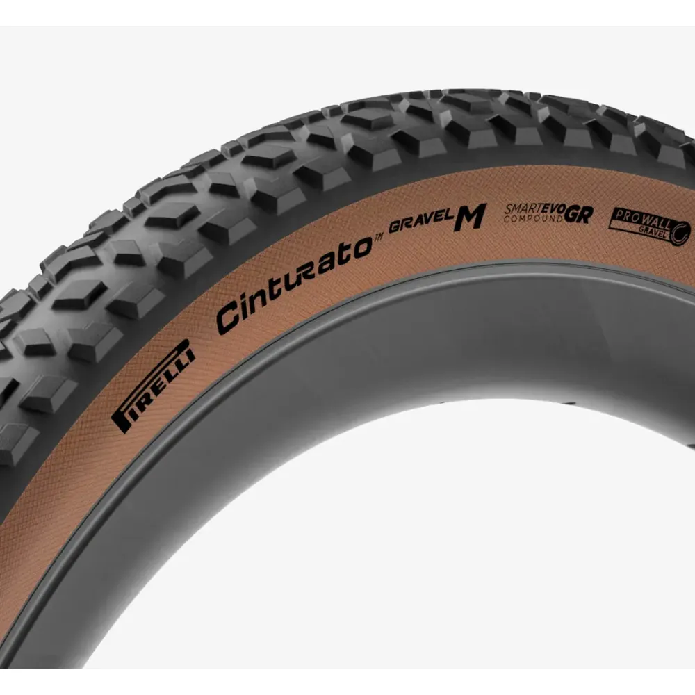 uPRISE Bikes Pirelli Cinturato Gravel M High Performance Black Gravel Tyre - Tan | Price match, 365 day returns, 18-Month Warranty, Finance Available & Free UK Delivery