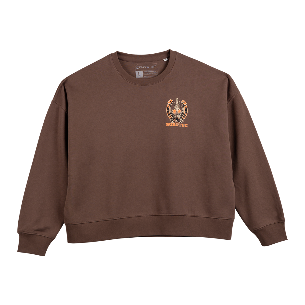 uPRISE Bikes Burgtec Wild Ride Women's Sweater - Brown | Price match, 365 day returns, 18-Month Warranty, Finance Available & Free UK Delivery