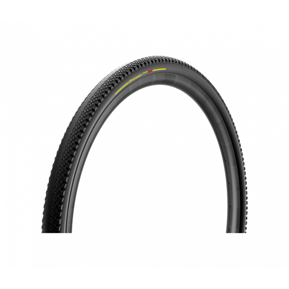 uPRISE Bikes Pirelli Cinturato Gravel RH High Performance TLR Tyre - Black/Yellow | Price match, 365 day returns, 18-Month Warranty, Finance Available & Free UK Delivery