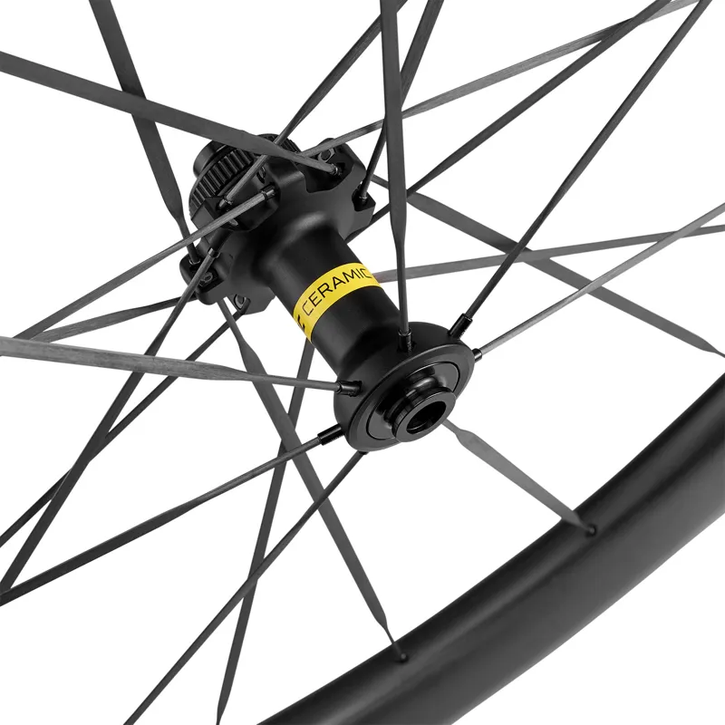 Mavic Comete 45 Ceramic Centre Lock Disc Front Road Wheel - Black-1