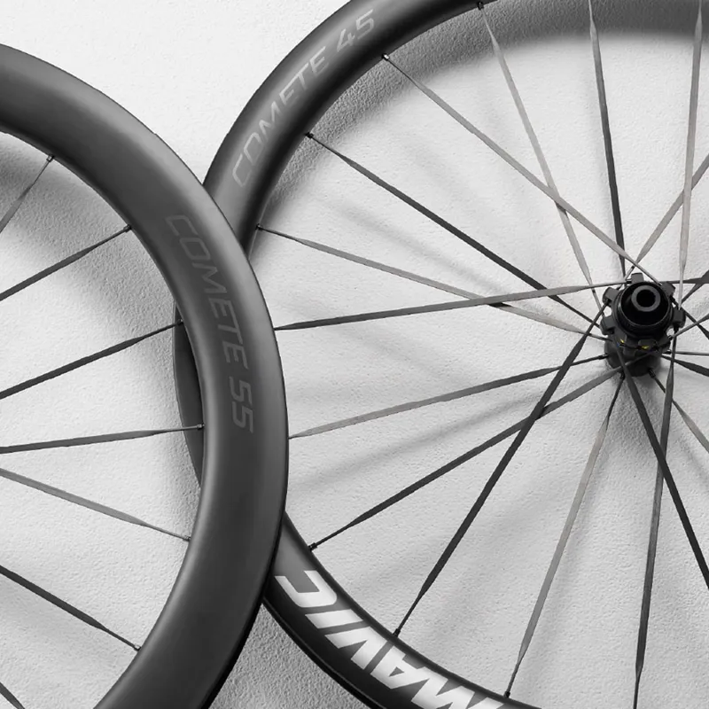 Mavic Comete 45/55 Ceramic Centre Lock Disc Road Wheelset - Black-4