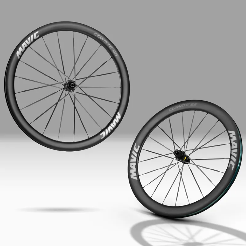 Mavic Comete 45/55 Ceramic Centre Lock Disc Road Wheelset - Black-5