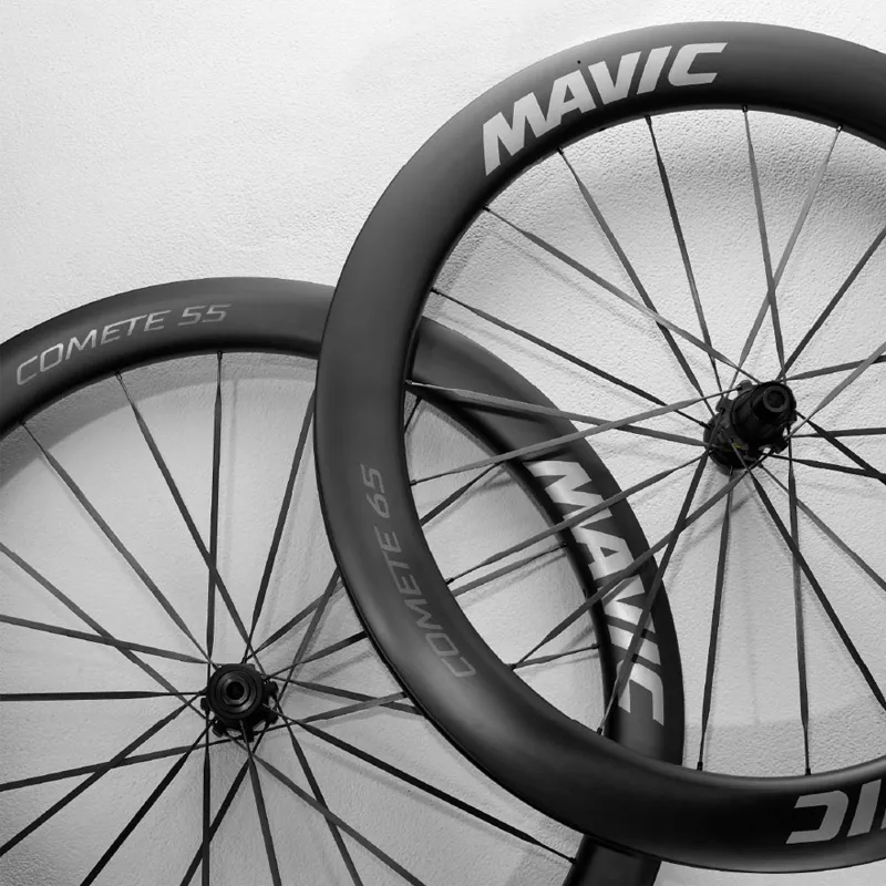 Mavic Comete 55/65 Ceramic Centre Lock Disc Road Wheelset - Black-3