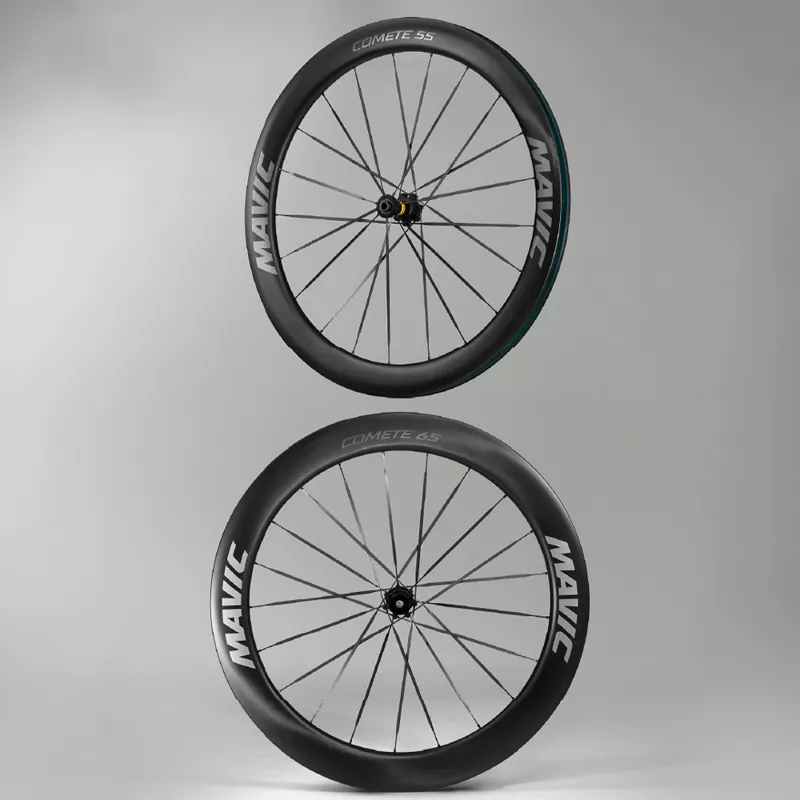 Mavic Comete 55/65 Ceramic Centre Lock Disc Road Wheelset - Black-4