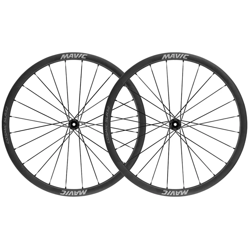 Mavic Cosmic SLR 32 Ceramic Centre Lock Disc Road Wheelset - Black