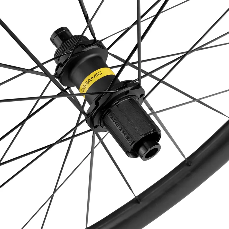 Mavic Cosmic SLR 45 Ceramic Centre Lock Disc Rear Road Wheel - Black-2