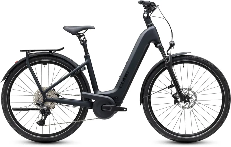 Cube Kathmandu Hybrid Pro 800wh Easy Entry 2027 Electric Hybrid Bike - Coal/Black