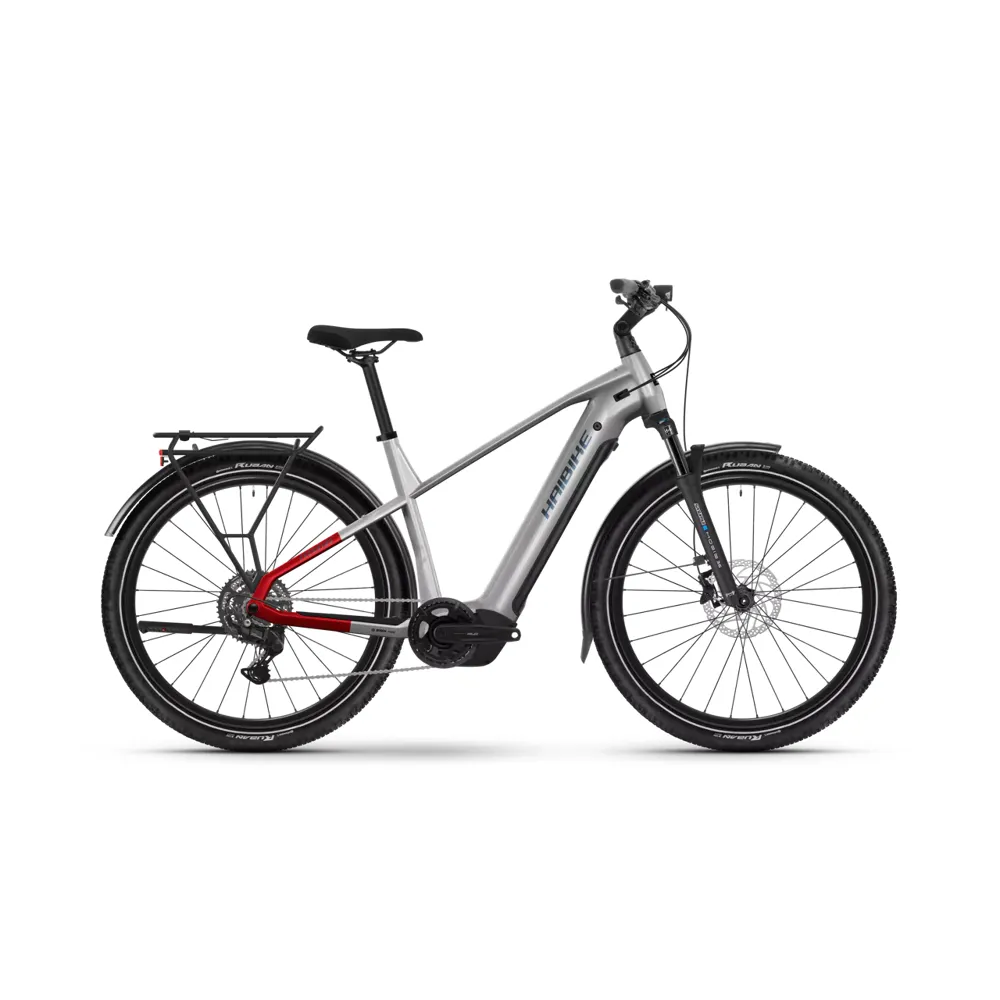 uPRISE Bikes Haibike Trekking 7 Crossbar 2025 Electric Hybrid Bike - Soft Grey | Price match, 365 day return s, 18-Month Warranty, Finance Available & Free UK Delivery