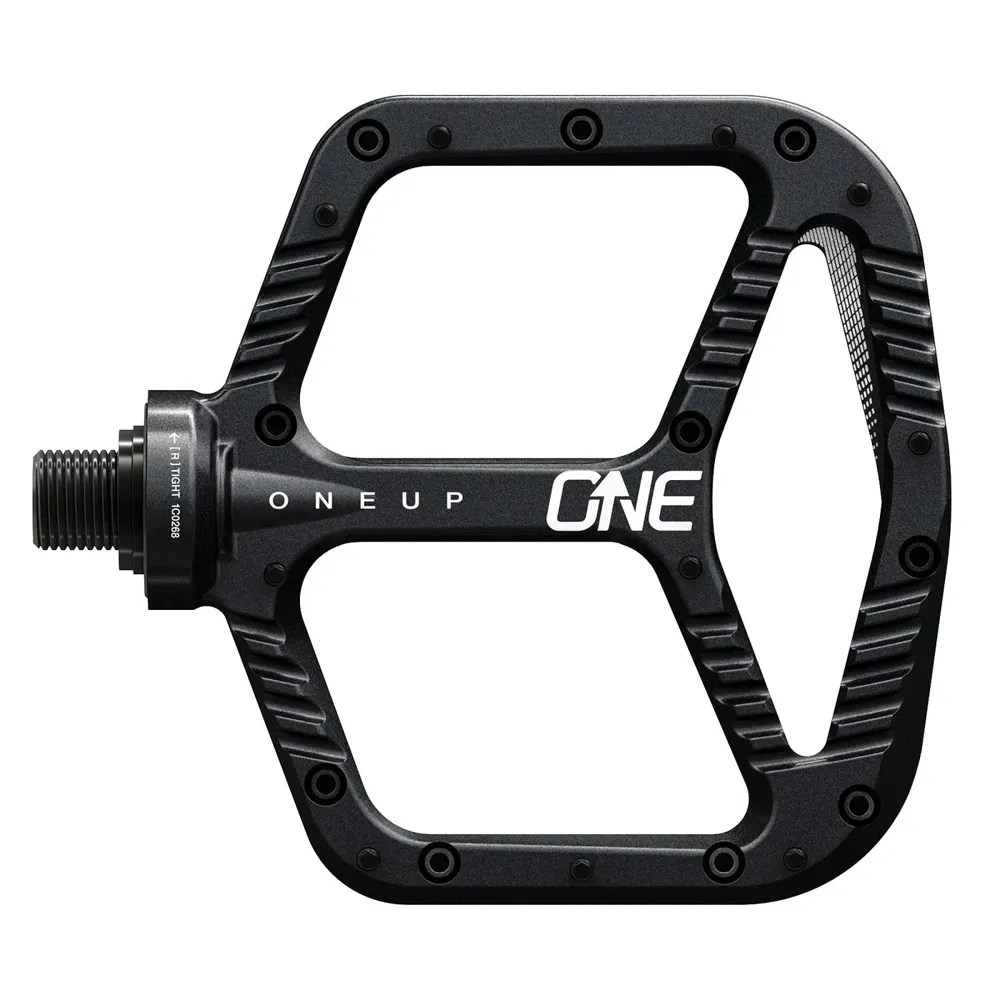uPRISE Bikes One Up Aluminium Flat MTB Pedals - Black | Price match, 365 day return s, 18-Month Warranty, Finance Available & Free UK Delivery