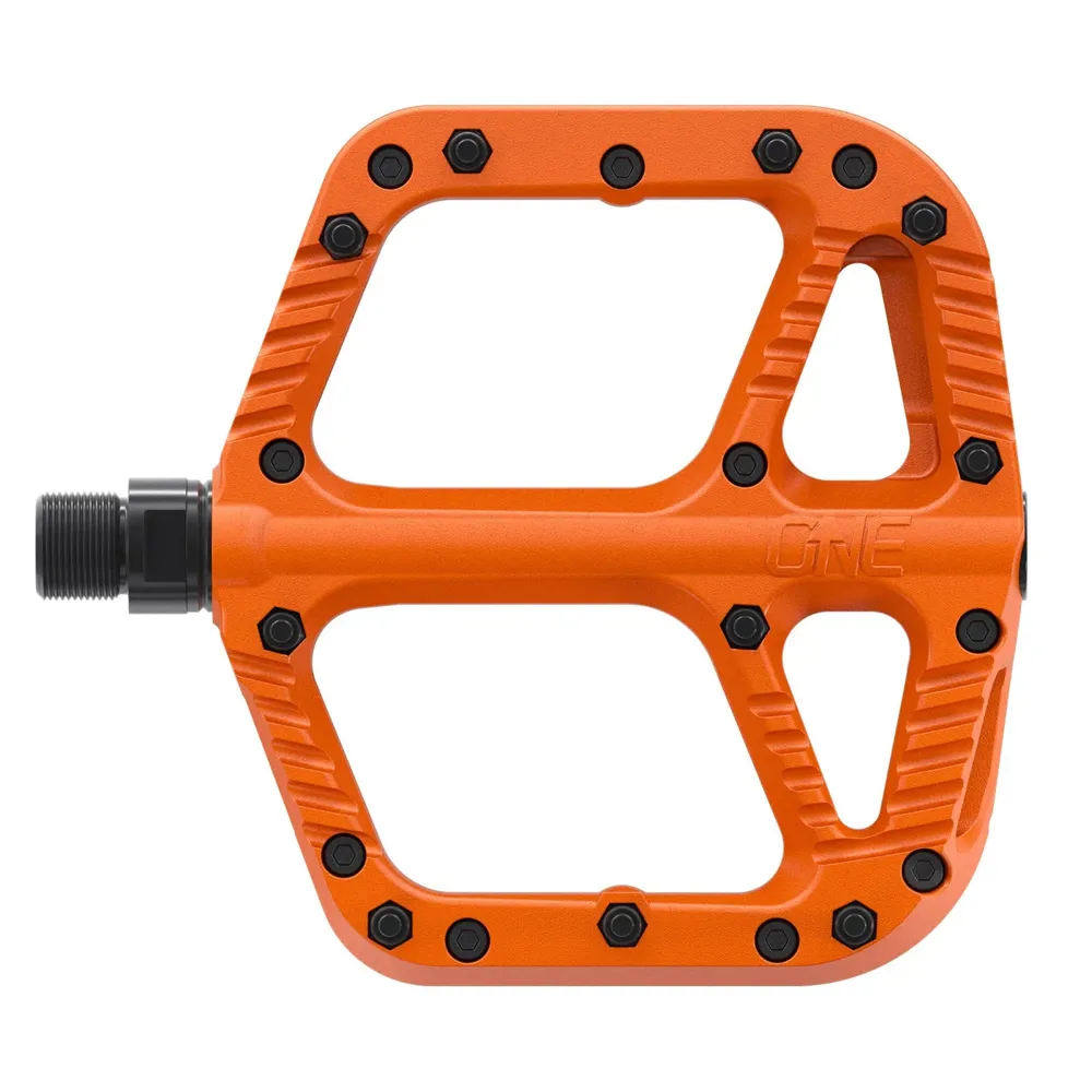 uPRISE Bikes One Up Composite Flat MTB Pedals - Orange | Price match, 365 day return s, 18-Month Warranty, Finance Available & Free UK Delivery