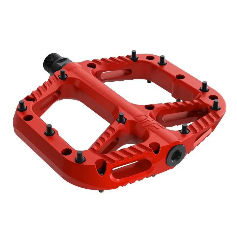 One Up Composite Flat MTB Pedals - Red-1