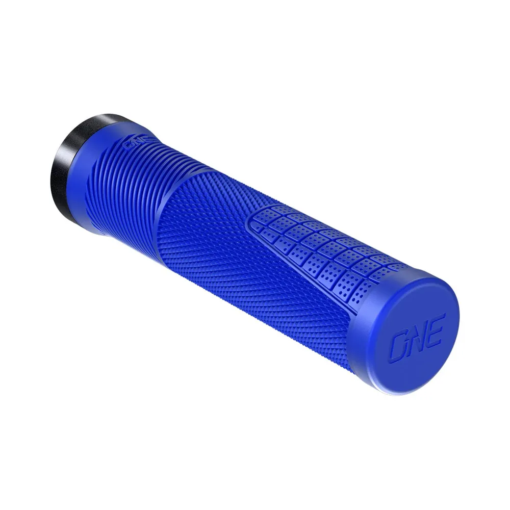 uPRISE Bikes One Up Thin Lock On MTB Grips - Blue | Price match, 365 day return s, 18-Month Warranty, Finance Available & Free UK Delivery