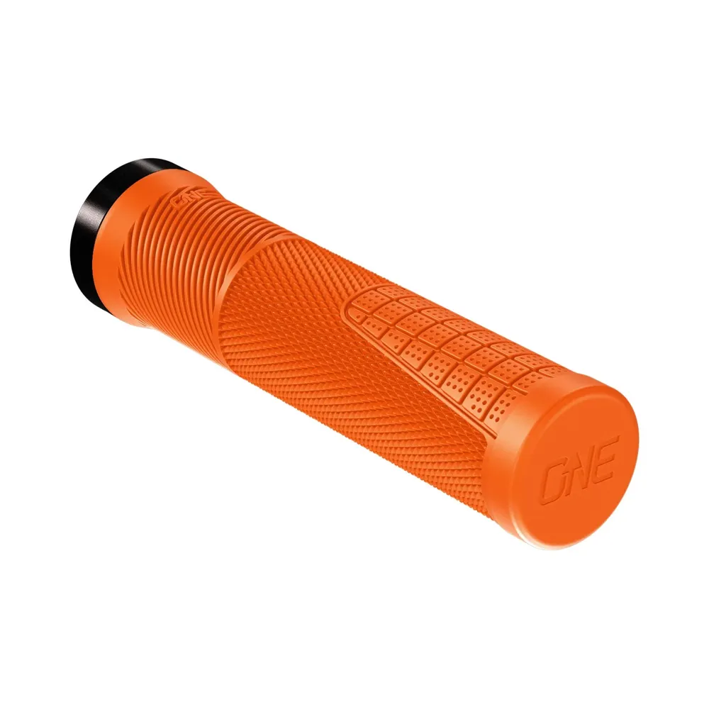 uPRISE Bikes One Up Thin Lock On MTB Grips - Orange | Price match, 365 day return s, 18-Month Warranty, Finance Available & Free UK Delivery