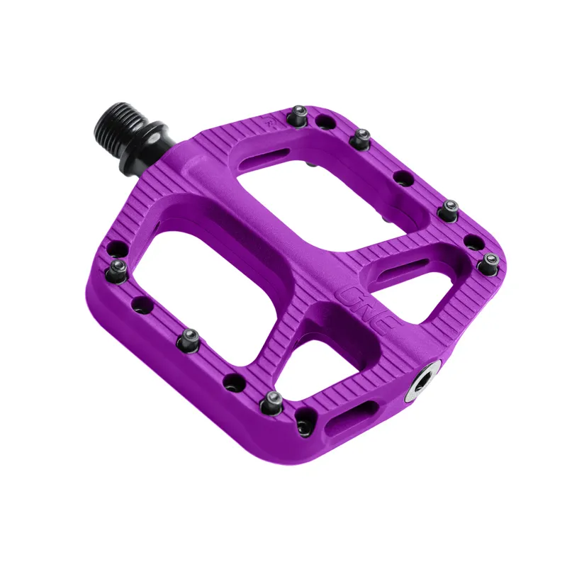 One Up Small Composite Flat MTB Pedals - Purple-1