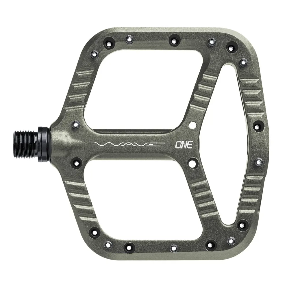 uPRISE Bikes One Up One UP Wave Flat MTB Pedals - Grey | Price match, 365 day return s, 18-Month Warranty, Finance Available & Free UK Delivery