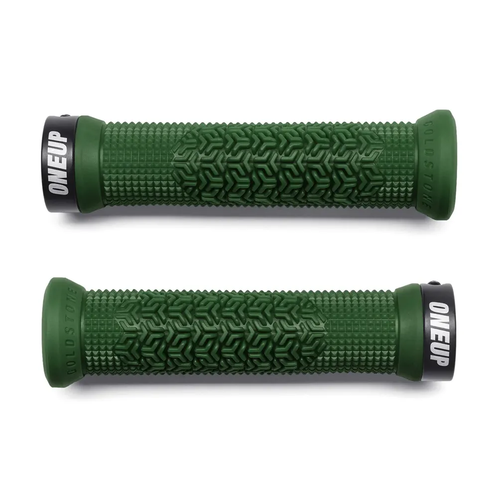 uPRISE Bikes One Up Goldstone MTB Grips - Dark Green | Price match, 365 day return s, 18-Month Warranty, Finance Available & Free UK Delivery