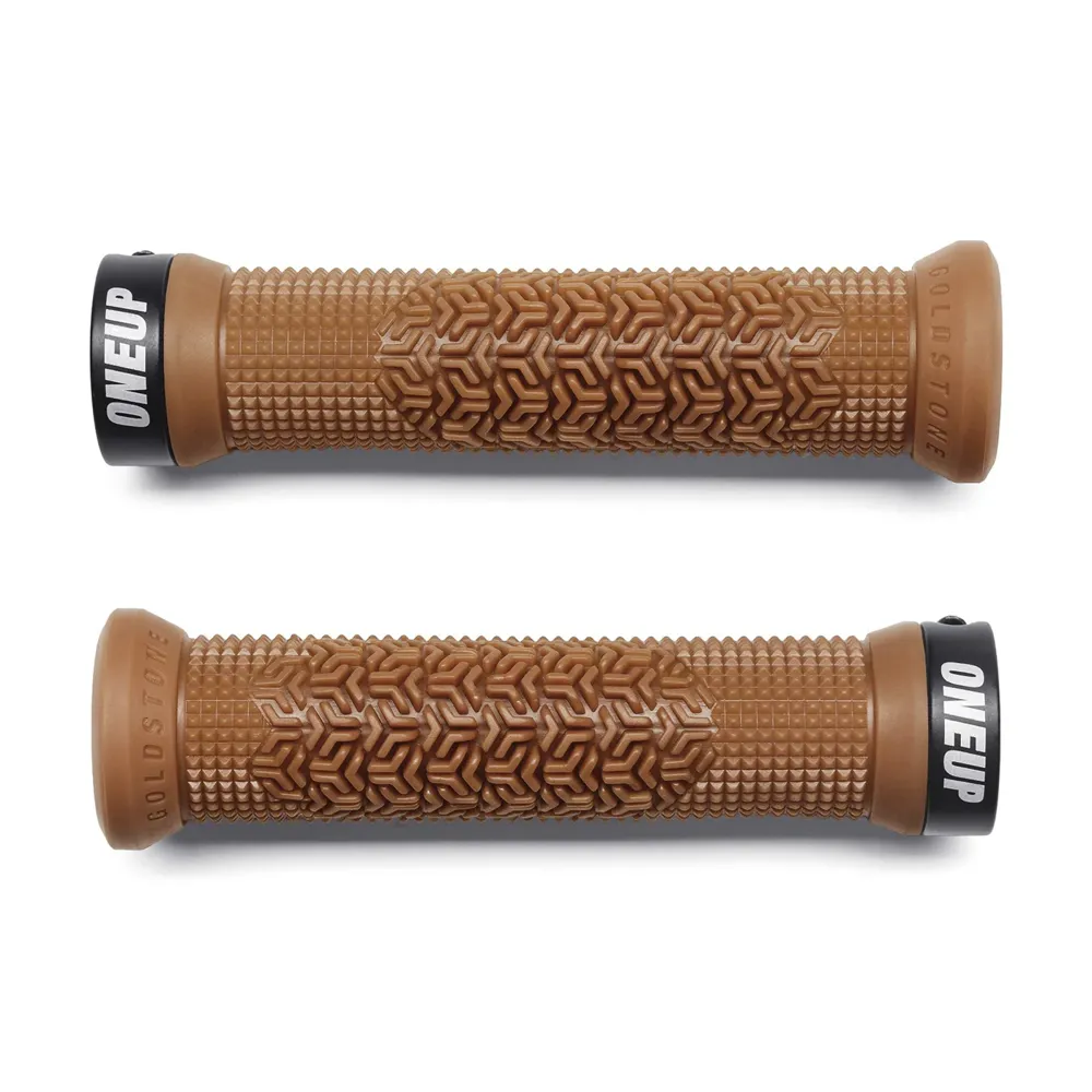 uPRISE Bikes One Up Goldstone MTB Grips - Tan | Price match, 365 day return s, 18-Month Warranty, Finance Available & Free UK Delivery