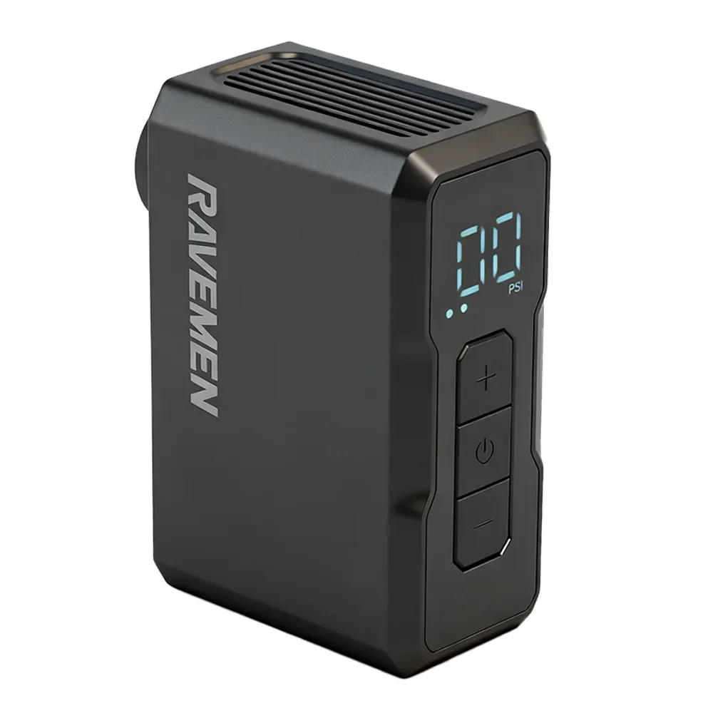 uPRISE Bikes Ravemen EP01 Electric Mini Pump - Black | Price match, 365 day returns, 18-Month Warranty, Finance Available & Free UK Delivery