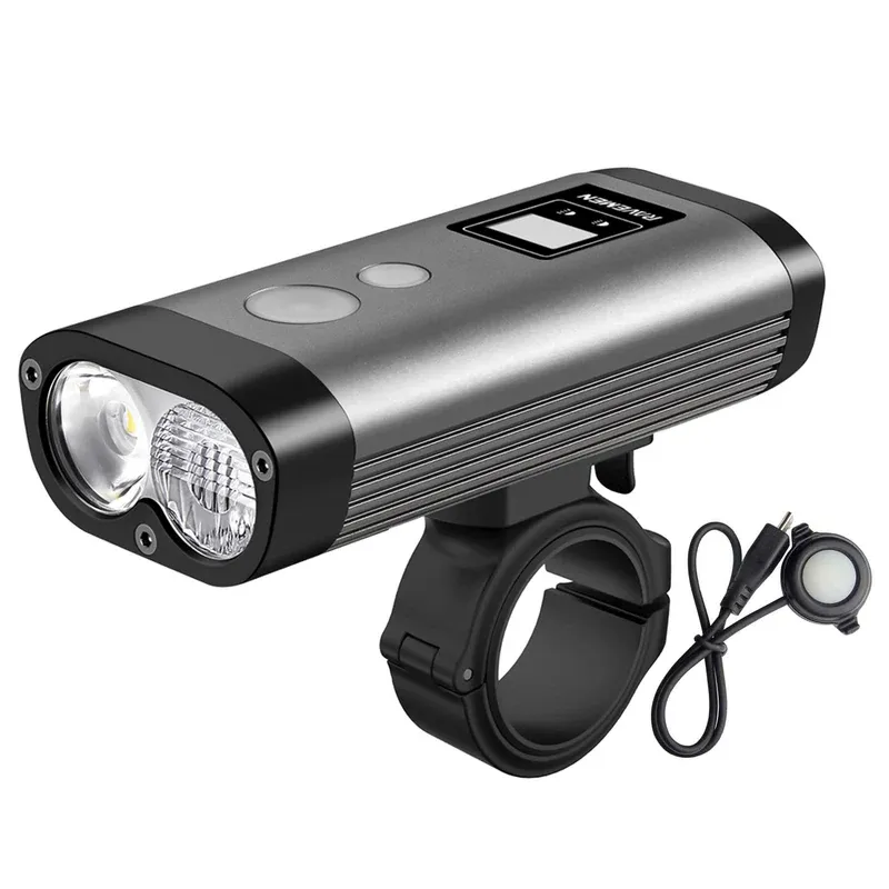 Ravemen PR1400 DuaLens USB 1400 Lumen Front Light - Grey/Black