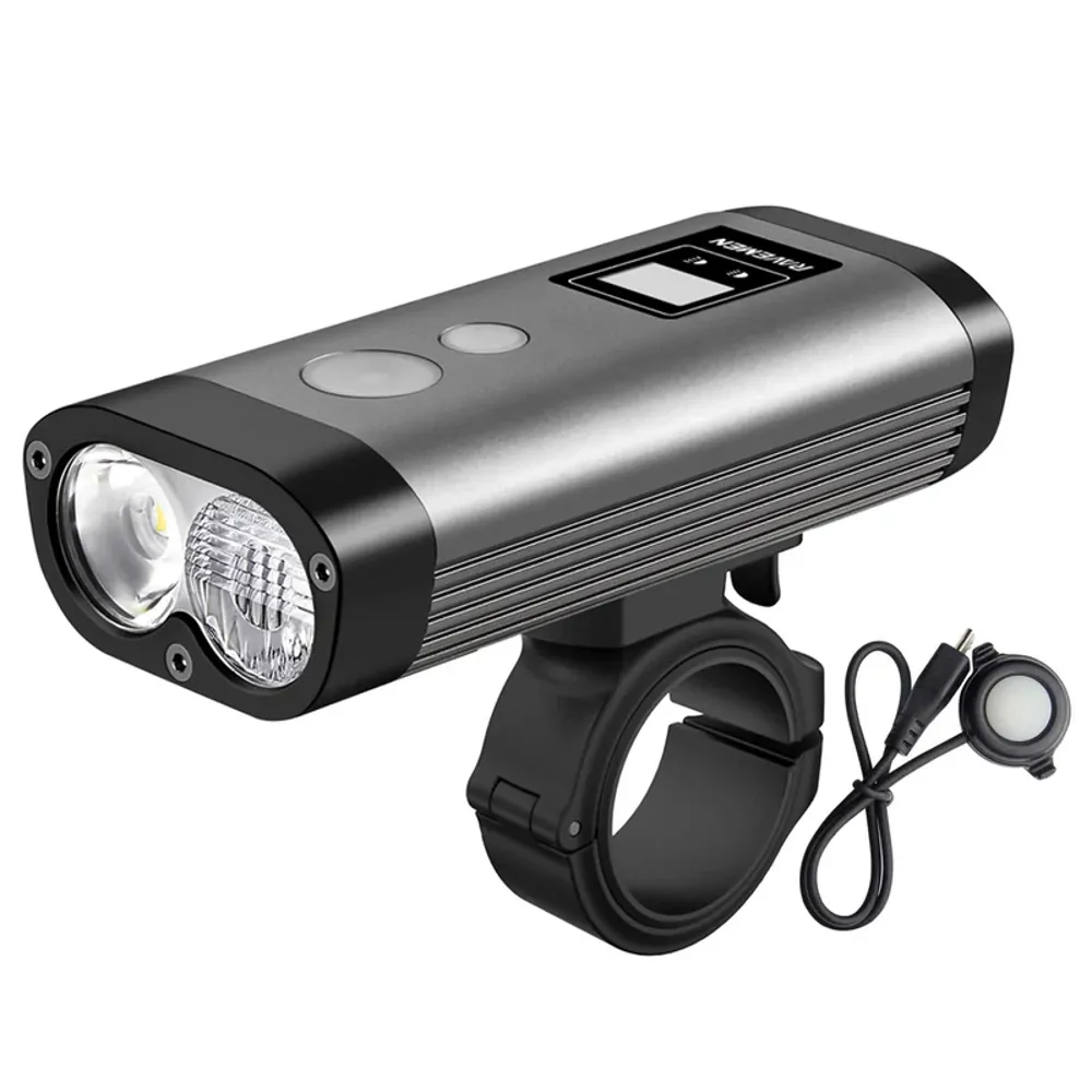 uPRISE Bikes Ravemen PR1400 DuaLens USB 1400 Lumen Front Light - Grey/Black | Price match, 365 day returns, 18-Month Warranty, Finance Available & Free UK Delivery