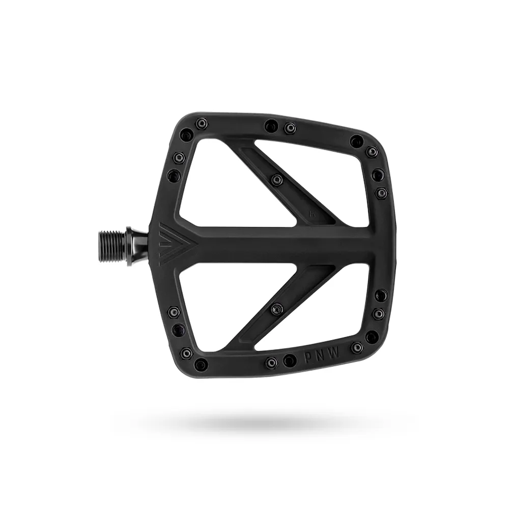 uPRISE Bikes Pnw PNW Range Composite Flat MTB Pedal - Blackout Black | Price match, 365 day return s, 18-Month Warranty, Finance Available & Free UK Delivery
