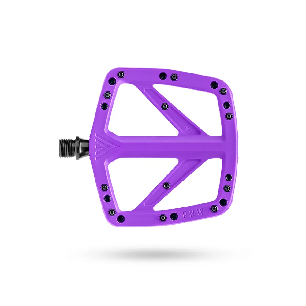 uPRISE Bikes Pnw PNW Range Composite Flat MTB Pedal - Fruit Snacks Purple | Price match, 365 day return s, 18-Month Warranty, Finance Available & Free UK Delivery