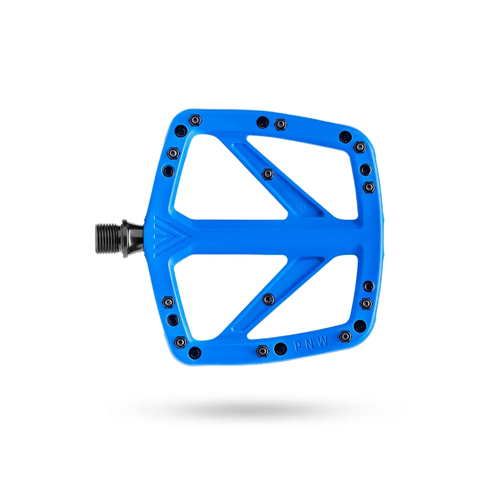 uPRISE Bikes Pnw PNW Range Composite Flat MTB Pedal - Pacific Blue | Price match, 365 day return s, 18-Month Warranty, Finance Available & Free UK Delivery