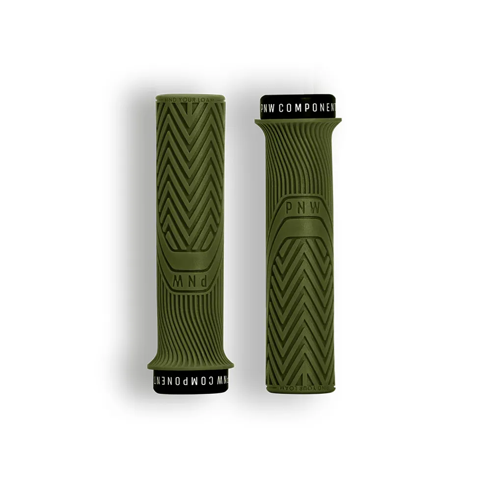 uPRISE Bikes Pnw PNW Loam MTB Grips - Moss Green | Price match, 365 day return s, 18-Month Warranty, Finance Available & Free UK Delivery
