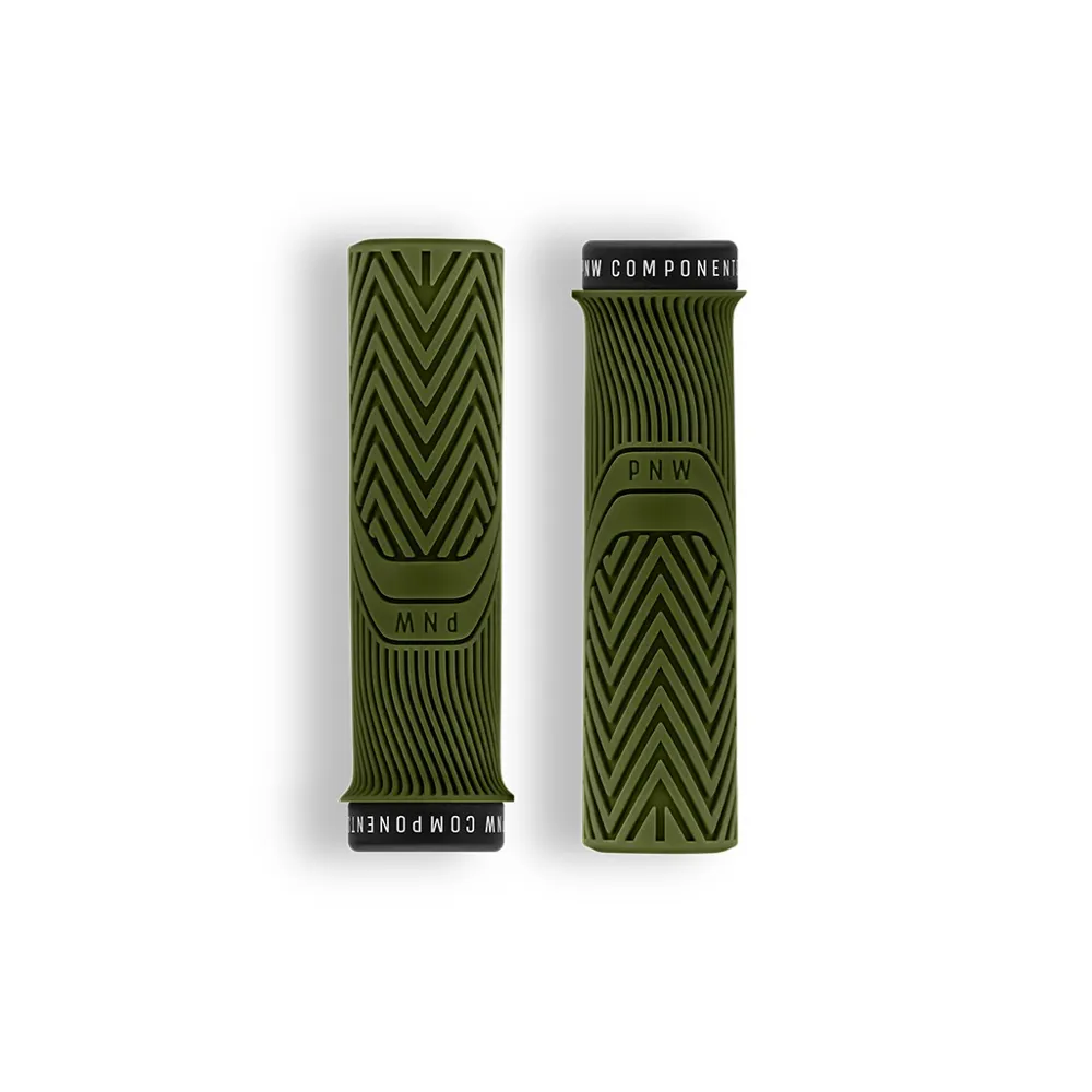 uPRISE Bikes Pnw PNW Loam XL MTB Grips - Moss Green | Price match, 365 day return s, 18-Month Warranty, Finance Available & Free UK Delivery